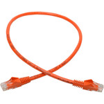 Tripp Lite N201-002-OR Cat6 Gigabit Snagless Molded (UTP) Ethernet Cable (RJ45 M/M) PoE Orange 2 ft. (0.61 m)