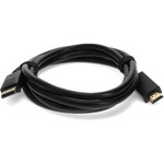 AddOn DISPORT2HDMIMM3F 3ft DisplayPort Male to HDMI Male Black Cable Which Requires DP++ For Resolution Up to 2560x1600 (WQXGA)