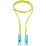 Tripp Lite N820-01M-OM5 LC to LC Multimode Duplex Fiber Optics Patch Cable 1 Meter 100Gb 50/125 OM5 LC/LC Lime Green