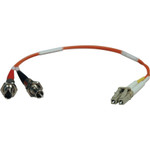 Tripp Lite N457-001-62 0.3M Duplex Multimode Fiber Optic 62.5/125 Adapter LC/ST M/F 1ft 1' 0.3 Meter
