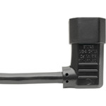 Tripp Lite Heavy-Duty PDU Power Cord C13 to Left-Angle C14 15A 250V 14 AWG 6 ft. (1.83 m) Black