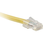 ENET C6-YL-NB-1-ENC Cat6 Yellow 1 Foot Non-Booted (No Boot) (UTP) High-Quality Network Patch Cable RJ45 to RJ45 - 1Ft