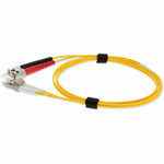 AddOn ADD-ST-LC-2M6MMFP-YW 2m LC (Male) to ST (Male) Yellow OM1 Duplex Plenum-Rated Fiber Patch Cable