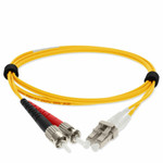 AddOn ADD-ST-LC-2M6MMFP-YW 2m LC (Male) to ST (Male) Yellow OM1 Duplex Plenum-Rated Fiber Patch Cable