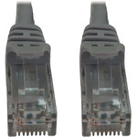 Tripp Lite N261-003-GY Cat6a 10G Snagless Molded UTP Ethernet Cable (RJ45 M/M), PoE, Gray, 3 ft. (0.9 m)