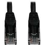 Tripp Lite N261-001-BK Cat6a 10G Snagless Molded UTP Ethernet Cable (RJ45 M/M), PoE, Black, 1 ft. (0.3 m)