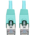 Tripp Lite N262-035-AQ Cat6a 10G Snagless Shielded STP Ethernet Cable (RJ45 M/M) PoE Aqua 35 ft. (10.67 m)