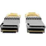 Tripp Lite N28H-02M-AQ QSFP28 to QSFP28 Active Optical Cable - 100GbE, AOC, M/M, Aqua, 2 m (6.6 ft.)