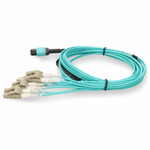 AddOn ADD-MPO-4LC10M5OM4-5MBO Fiber Optic Fan-out Cable Network Cable