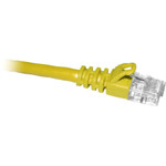 ENET C6-YL-1-ENC Cat6 Yellow 1 Foot Patch Cable with Snagless Molded Boot (UTP) High-Quality Network Patch Cable RJ45 to RJ45 - 1Ft