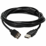 AddOn USBEXTAA10FB-5PK 5-Pack of 10ft USB 2.0 (A) Male to Female Black Cables