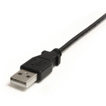 StarTech USB2HABM3RA 3 ft Mini USB Cable - A to Right Angle Mini B