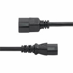 StarTech.com 1ft (0.3m) Power Extension Cord, IEC 60320 C14 to C13 PDU Power Cord, 10A 250V, 18AWG, UL Listed Components