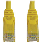 Tripp Lite N261-002-YW Cat6a 10G Snagless Molded UTP Ethernet Cable (RJ45 M/M), PoE, Yellow, 2 ft. (0.6 m)