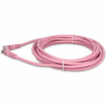 AddOn ADD-50FCAT6-PK 50ft RJ-45 (Male) to RJ-45 (Male) Straight Pink Cat6 UTP PVC Copper Patch Cable
