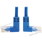 Tripp Lite N204-S15-BL-UD Up/Down-Angle Cat6 Gigabit Molded Slim UTP Ethernet Cable (RJ45 Up-Angle M to RJ45 Down-Angle M) Blue 15 ft. (4.57 m)