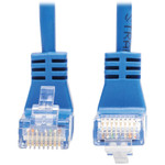 Tripp Lite N204-S15-BL-UD Up/Down-Angle Cat6 Gigabit Molded Slim UTP Ethernet Cable (RJ45 Up-Angle M to RJ45 Down-Angle M) Blue 15 ft. (4.57 m)