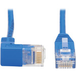 Tripp Lite N204-S03-BL-DN Down-Angle Cat6 Gigabit Molded Slim UTP Ethernet Cable (RJ45 Right-Angle Down M to RJ45 M) Blue 3 ft. (0.91 m)