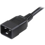 StarTech.com 3 ft Heavy Duty 14 AWG Computer Power Cord - C19 to C20