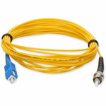 AddOn ADD-ST-SC-10MS9SMF 10m ST (Male) to SC (Male) Yellow OS2 Simplex Fiber OFNR (Riser-Rated) Patch Cable
