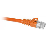 ENET C6-OR-1-ENC Cat6 Orange 1 Foot Patch Cable with Snagless Molded Boot (UTP) High-Quality Network Patch Cable RJ45 to RJ45 - 1Ft