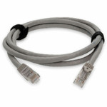 AddOn ADD-10FCAT6A-GY 10ft RJ-45 (Male) to RJ-45 (Male) Gray Cat6A UTP PVC Copper Patch Cable