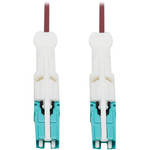 Tripp Lite N822C-01M-MG 400G Duplex Multimode 50/125 OM4 Fiber Optic Cable (CS-PC/CS-PC) Round LSZH Jacket Magenta 1 m