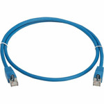 Tripp Lite N272L-F01M-BL Cat8 40G Snagless SSTP Ethernet Cable (RJ45 M/M), PoE, LSZH, Blue, 1 m (3.3 ft.)