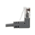 Tripp Lite N201-SR1-GY Right-Angle Cat6 Gigabit Snagless Molded Slim UTP Ethernet Cable (RJ45 M/M) Gray 1 ft. (0.31 m)