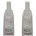 Tripp Lite N261-001-WH Cat6a 10G Snagless Molded UTP Ethernet Cable (RJ45 M/M), PoE, White, 1 ft. (0.3 m)