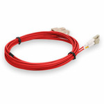 AddOn ADD-SC-LC-3M6MMFLZ-RD-TAA 3m SC (Male) to LC (Male) Red OM1 TAA Compliant Duplex LSZH Fiber Patch Cable