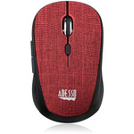 Adesso iMouse S80R - Wireless Fabric Optical Mini Mouse (Red)