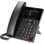 Poly VVX 250 IP Phone - Corded - Corded - Wall Mountable, Desktop - Black - TAA Compliant