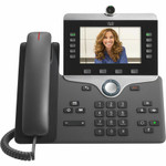 Cisco 8845 IP Phone - Corded - Corded - Bluetooth - Wall Mountable, Tabletop - Charcoal - TAA Compliant