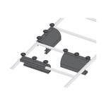 Middle Atlantic Ladder End Drop with Spools, 8 Inches Wide