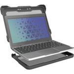 MAXCases Extreme Shell-F Case for HP Chromebook G9 and G8 Clamshell - Gray/Clear
