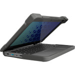 MAXCases Extreme Shell-F Case for HP Chromebook G9 and G8 Clamshell - Gray/Clear