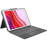 Logitech Combo Touch Keyboard/Cover Case Apple, Logitech iPad (7th Generation), iPad (9th Generation), iPad (8th Generation) Tablet - Graphite