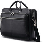 Samsonite Classic Leather Toploader for 15.6" Notebook - Black