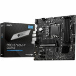 MSI Pro PRO B760M-P DDR4 Gaming Desktop Motherboard - Intel B760 Chipset - Socket LGA-1700 - Mini ATX