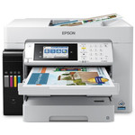 Epson WorkForce ST-C8090 Inkjet Multifunction Printer-Color-Copier/Fax/Scanner-4800x1200 dpi Print-Automatic Duplex Print-66000 Pages-550 sheets Input-Color Flatbed Scanner-1200 dpi Optical Scan-Color Fax-Wireless LAN-Epson Connect-Mopria