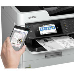 Epson WorkForce Pro WF-M5799 Wireless Inkjet Multifunction Printer-Monochrome-Copier/Fax/Scanner-24 ppm Mono Print-4800x1200 Print-Automatic Duplex Print-250 sheets Input-Color Scanner-1200 Optical Scan-Monochrome Fax-Gigabit Ethernet-Wireless LAN