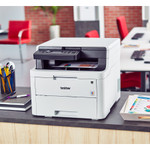 Brother HL-L3290CDW Compact Digital Color Printer Providing Laser Quality Results with Convenient Flatbed Copy & Scan, Plus Wireless and Duplex Printing