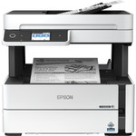 Epson WorkForce ST-M3000 Monochrome Multifunction Supertank Printer. Cartridge Free MFP with ADF & Fax Inkjet copier/Fax/Scanner-1200x2400 dpi Print-Automatic Duplex Print-1200 dpi Optical Scan-20 ppm-Up to 23k pages of ink-Wireless LAN