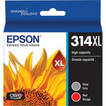 Epson Claria Photo HD T314XL Original Inkjet Ink Cartridge - Multi-pack - Red, Gray - 2 Pack