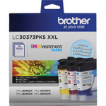 Brother Genuine LC30373PKS 3-Pack Super High-yield INKvestment Tank Cartridges; includes 1 cartridge each of Cyan, Magenta & Yellow