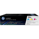 HP 126A (CF341A) Original Toner Cartridge - Tri-pack