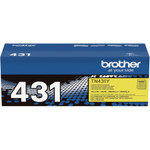 Brother TN431Y Original Standard Yield Laser Toner Cartridge - Yellow - 1 Each