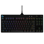 Logitech PRO Gaming Keyboard with GX Blue Clicky Switches - Black