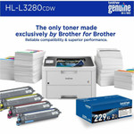 Brother HL-L3280CDW Wireless Compact Digital Color Printer with Laser Quality Output, Duplex and Mobile Printing & Ethernet